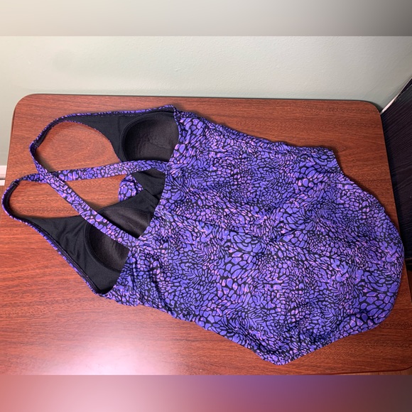 Speedo | Purple One Piece Swimsuit- 10 - Picture 5 of 7
